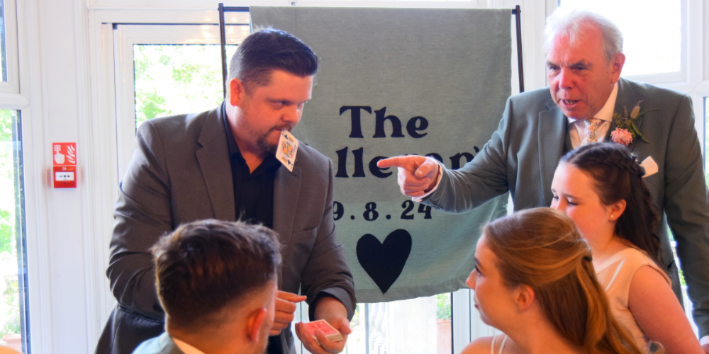 Guests amazed by magic tricks in Southport